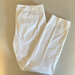 Theory White Cropped Pants